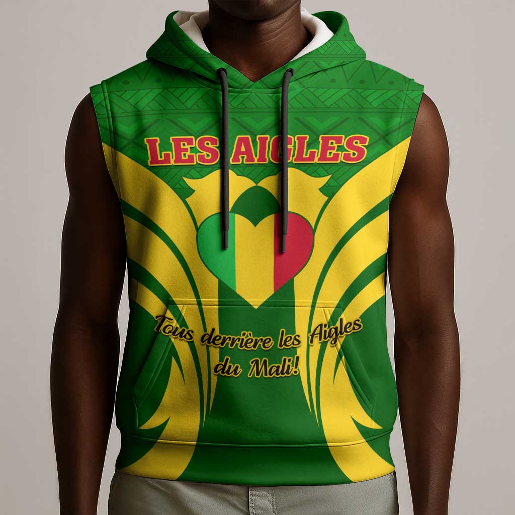 Support Les Aigles Du Mali - Mali Football Sleeveless Hoodie - African Pride