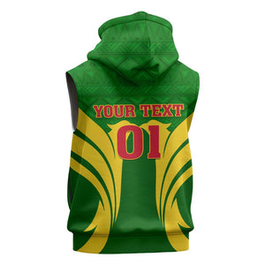 Support Les Aigles Du Mali - Mali Football Sleeveless Zip Hoodie - African Pride