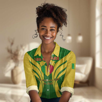 Support Les Aigles Du Mali - Mali Football Women Casual Shirt LT01