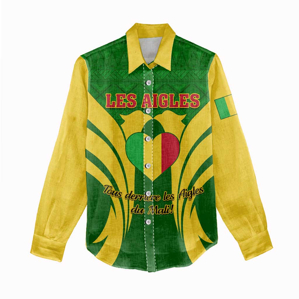 Support Les Aigles Du Mali - Mali Football Women Casual Shirt LT01