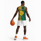 Personalized South Africa Basketball Jersey with Springbok and Proteas African Pattern - African Pride