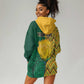 Personalized South Africa Hoodie Dress with Springbok and Proteas African Pattern