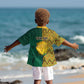 Personalized South Africa Kid Hawaiian Shirt with Springbok and Proteas African Pattern