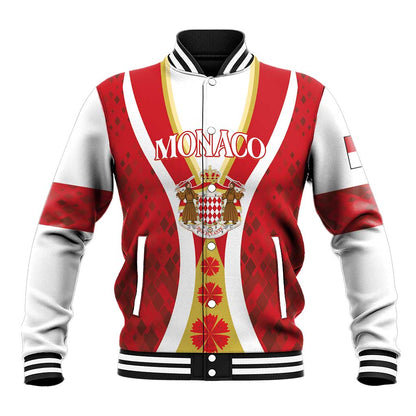 Personalized Monaco Baseball Jacket Deo Juvante Sporty Style LT01