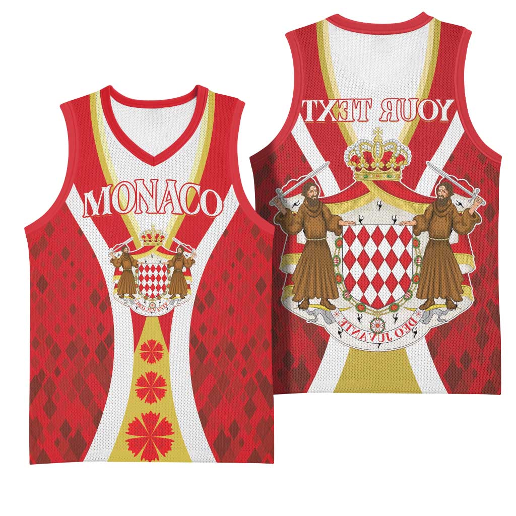 Personalized Monaco Basketball Jersey Deo Juvante Sporty Style - African Pride