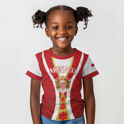 Personalized Monaco Kid T shirt Deo Juvante Sporty Style