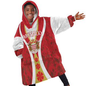 Personalized Monaco KId Wearable Blanket Hoodie Deo Juvante Sporty Style
