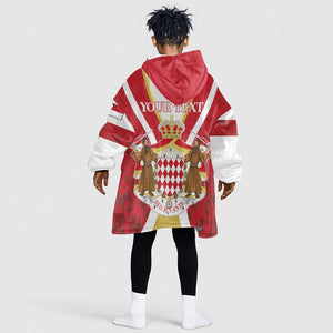 Personalized Monaco KId Wearable Blanket Hoodie Deo Juvante Sporty Style