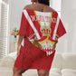 Personalized Monaco Off Shoulder Short Dress Deo Juvante Sporty Style