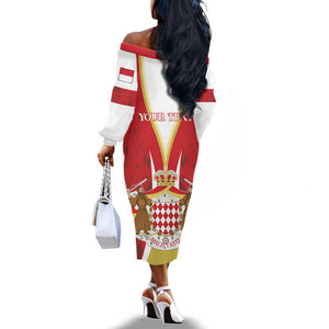 Personalized Monaco Off The Shoulder Long Sleeve Dress Deo Juvante Sporty Style
