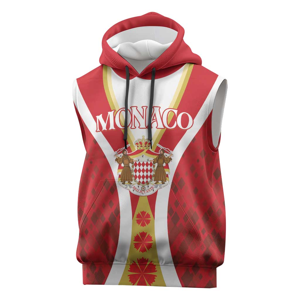 Personalized Monaco Sleeveless Hoodie Deo Juvante Sporty Style - African Pride