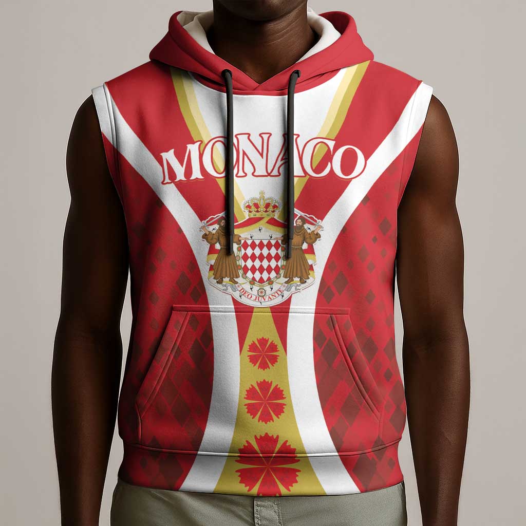 Personalized Monaco Sleeveless Hoodie Deo Juvante Sporty Style - African Pride