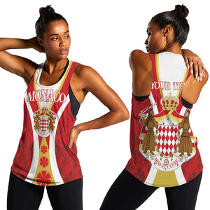 Personalized Monaco Women Racerback Tank Deo Juvante Sporty Style