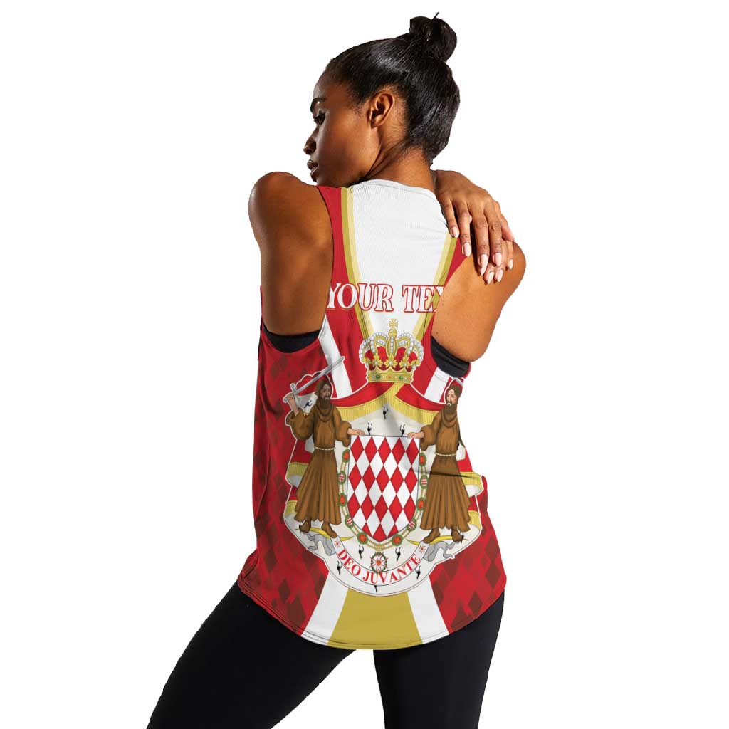 Personalized Monaco Women Racerback Tank Deo Juvante Sporty Style