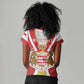 Personalized Monaco Women V-Neck T-Shirt Deo Juvante Sporty Style