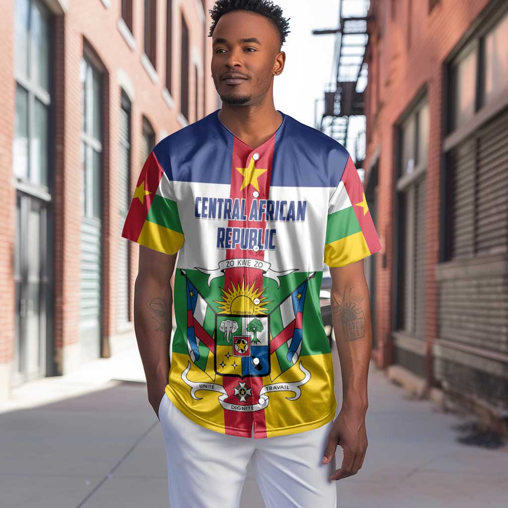 Personalized Central African Republic Baseball Jersey African Zo Kwe Zo