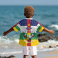 Personalized Central African Republic Kid Hawaiian Shirt African Zo Kwe Zo