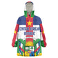 Personalized Central African Republic KId Wearable Blanket Hoodie African Zo Kwe Zo