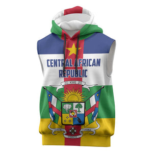 Personalized Central African Republic Sleeveless Hoodie African Zo Kwe Zo - African Pride