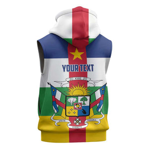 Personalized Central African Republic Sleeveless Hoodie African Zo Kwe Zo - African Pride