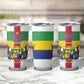 Personalized Central African Republic Tumbler Cup African Zo Kwe Zo