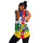 Personalized Central African Republic Women Racerback Tank African Zo Kwe Zo