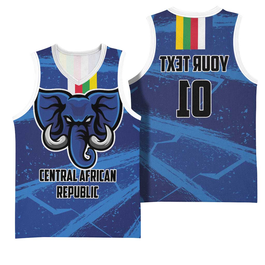 Custom Central African Republic Football Basketball Jersey African Come On Les Fauves - African Pride