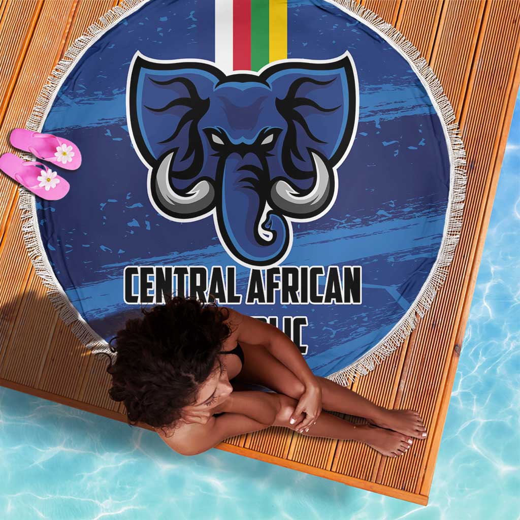 Central African Republic Football Beach Blanket African Come On Les Fauves