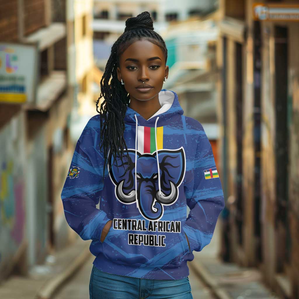 Custom Central African Republic Football Hoodie African Come On Les Fauves