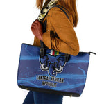 Central African Republic Football Leather Tote Bag African Come On Les Fauves