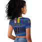 Custom Central African Republic Football Raglan Cropped T shirt African Come On Les Fauves