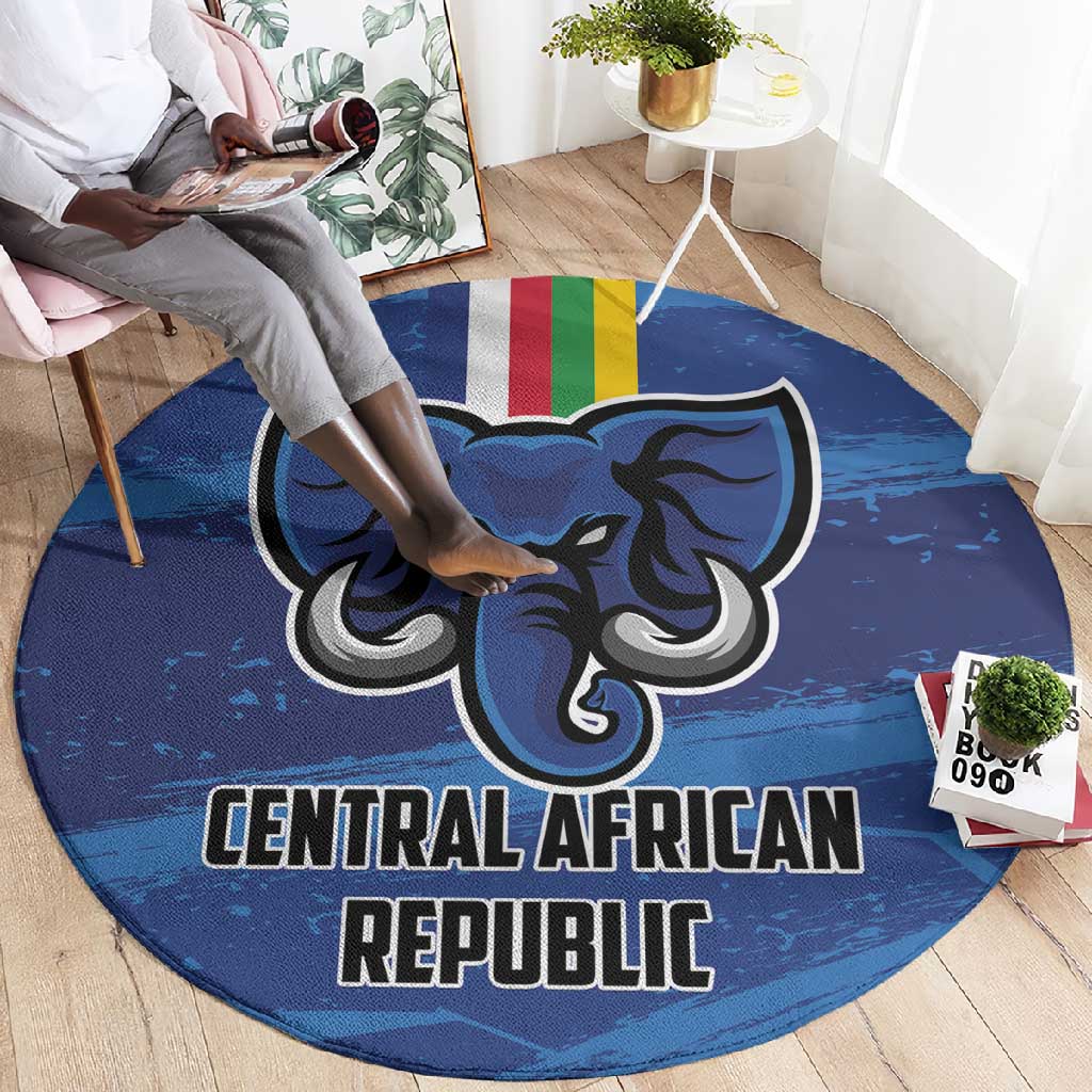 Central African Republic Football Round Carpet African Come On Les Fauves