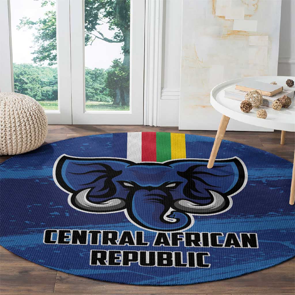 Central African Republic Football Round Carpet African Come On Les Fauves