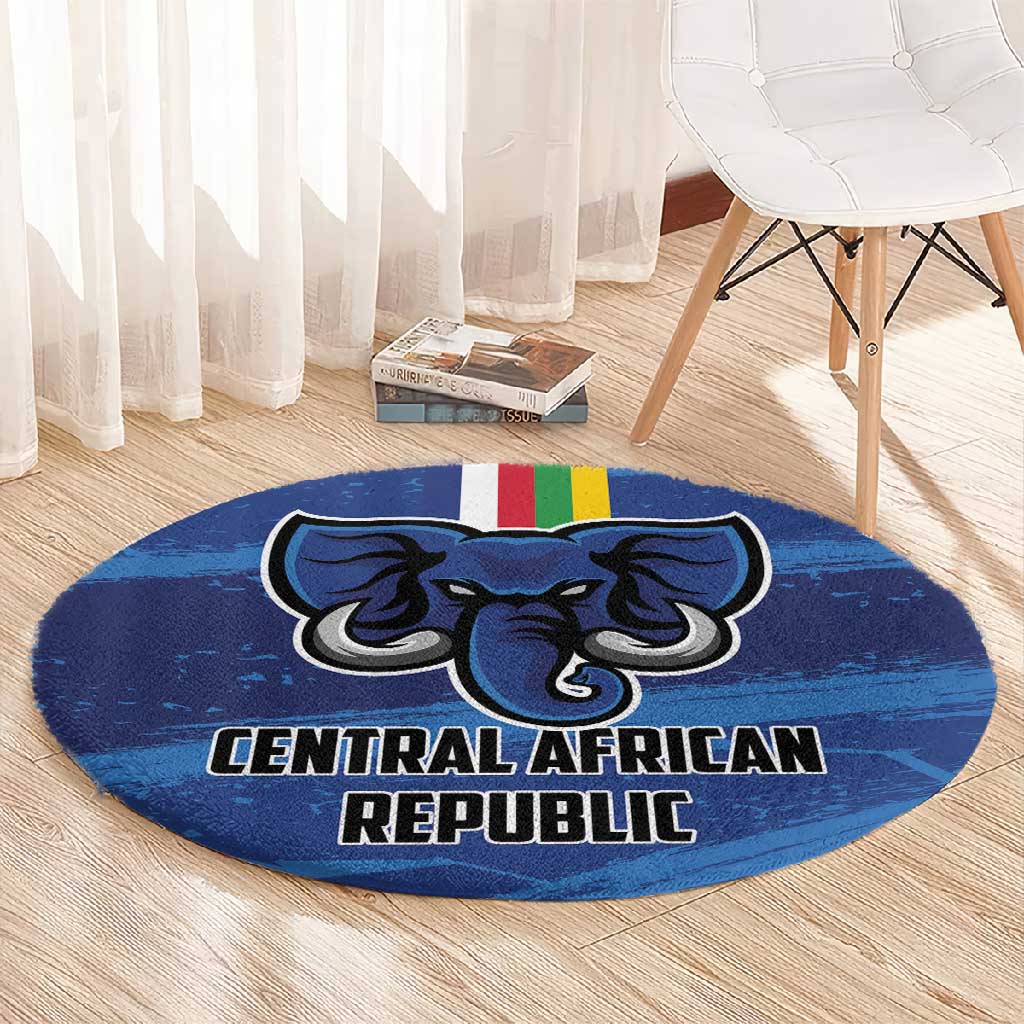 Central African Republic Football Round Carpet African Come On Les Fauves