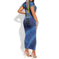 Custom Central African Republic Football Short Sleeve Bodycon Dress African Come On Les Fauves LT01