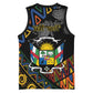 Personalized Central African Republic Basketball Jersey Protea - African Pattern - African Pride