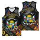 Personalized Central African Republic Basketball Jersey Protea - African Pattern - African Pride