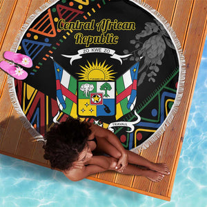 Central African Republic Beach Blanket Protea - African Pattern
