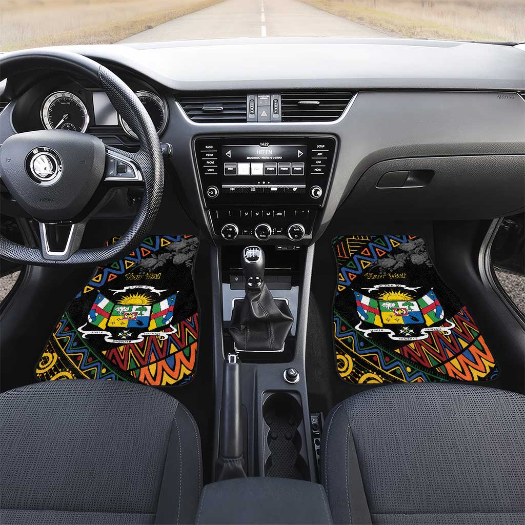 Central African Republic Car Mats Protea - African Pattern