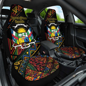 Central African Republic Car Seat Cover Protea - African Pattern