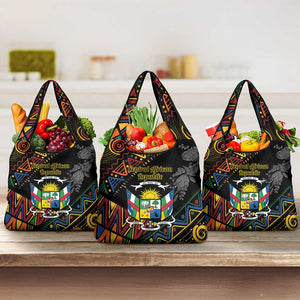 Central African Republic Grocery Bag Protea - African Pattern
