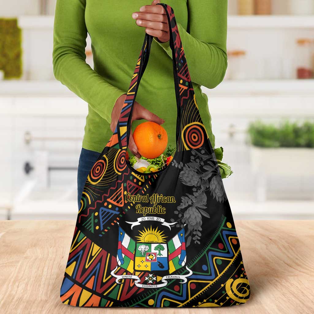 Central African Republic Grocery Bag Protea - African Pattern