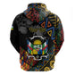 Personalized Central African Republic Hoodie Protea - African Pattern