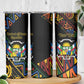 Personalized Central African Republic Skinny Tumbler Protea - African Pattern