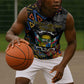 Personalized Central African Republic Sleeveless Hoodie Protea - African Pattern - African Pride