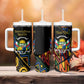 Personalized Central African Republic Tumbler With Handle Protea - African Pattern