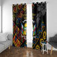 Central African Republic Window Curtain Protea - African Pattern