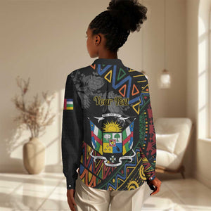 Personalized Central African Republic Women Casual Shirt Protea - African Pattern LT01