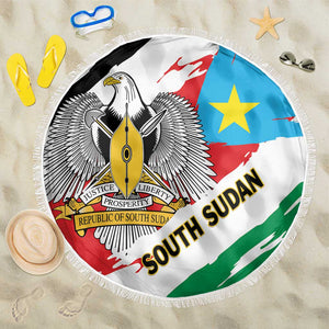 South Sudan Beach Blanket East Africa - Grunge Flag Unique