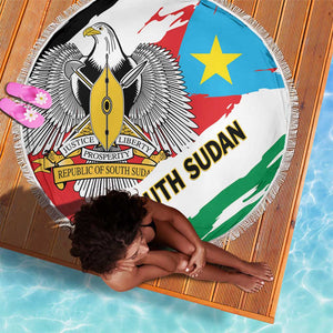 South Sudan Beach Blanket East Africa - Grunge Flag Unique